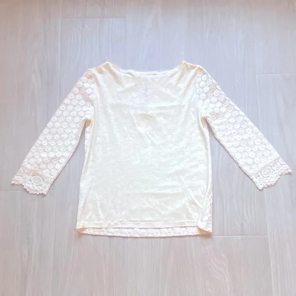 Tory Burch Cream Lace Blouse - Picture 3 of 8